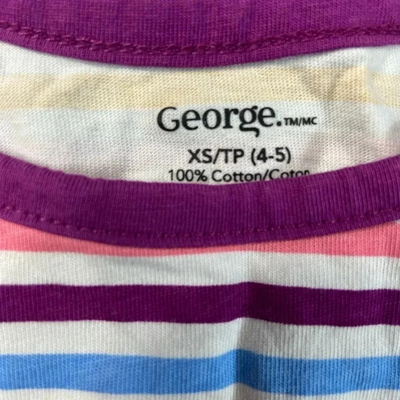 🐣4 for $20🥚 George - Toddler Colourful Striped Sun Dress - Size 4-5 - Picture 3 of 3